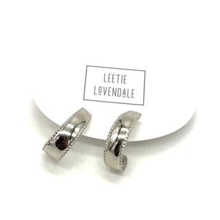 Contour Silver Hoop Earrings  - PREORDER