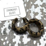Leopard Lounge Hoop Earrings