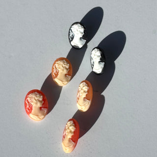 Cameo Noir Stud Earrings  - PREORDER