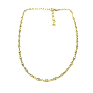 Marquis Crystal Channel Necklace & Bracelet - 2 lengths