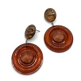 Bullseye Disc Drop Earrings