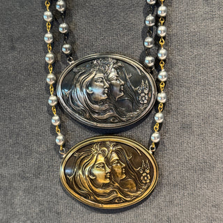 Twin Flame Cameo Necklace  - PREORDER
