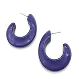 Shizuku Oval Hoop Earrings