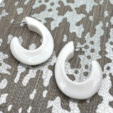 Shizuku Oval Hoop Earrings