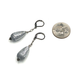 Esther Glitter Chain TearDrop Earrings  - PREORDER