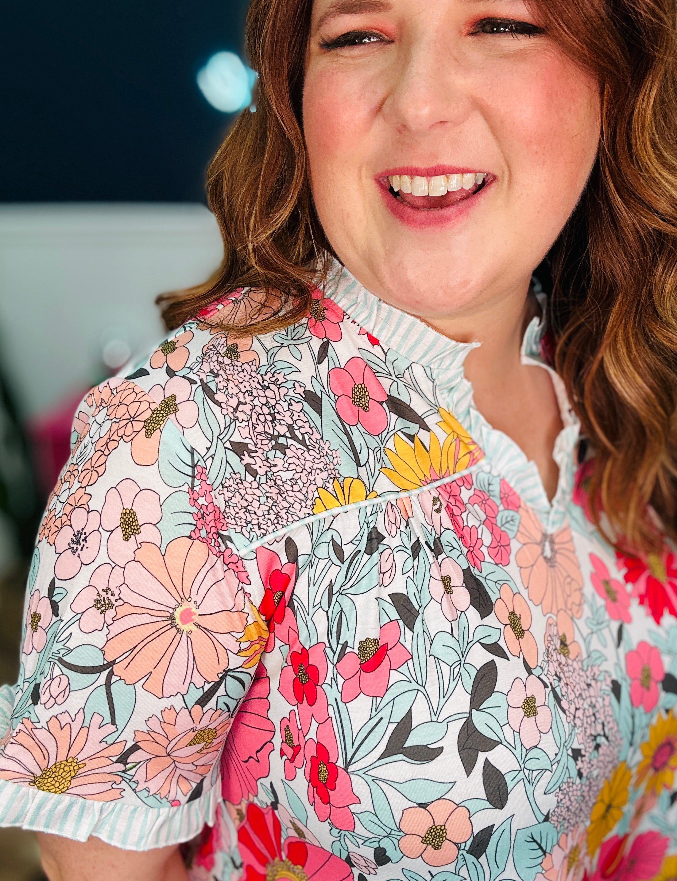 Floral Air Top - FINAL SALE
