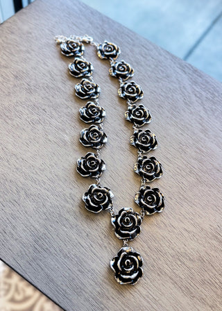 Gilded Rose Necklace (Gold or Silver)