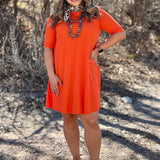 Traci Three-Quarter Sleeve Dress
