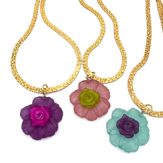 Romantic Garden Pebble Chain Necklace