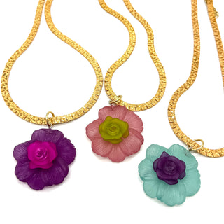 Romantic Garden Pebble Chain Necklace