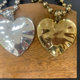 ATG LIVE Hammered Heart Pendants