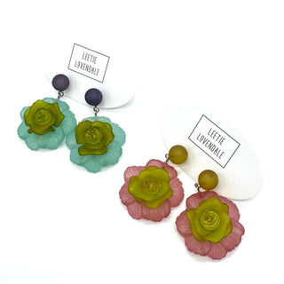 Romantic Garden Pressed Blossom Earrings