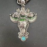 ATG LIVE Turquoise Detail Skull Pendant