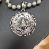 ATG LIVE Etched Cowboy Hat Pendant