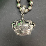 ATG LIVE Silver Crown Pendant