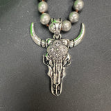 ATG LIVE Silver Skull Head Pendant