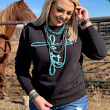 Faith in Teal Metallic Puff