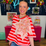 Star Spangled Style Top - Red
