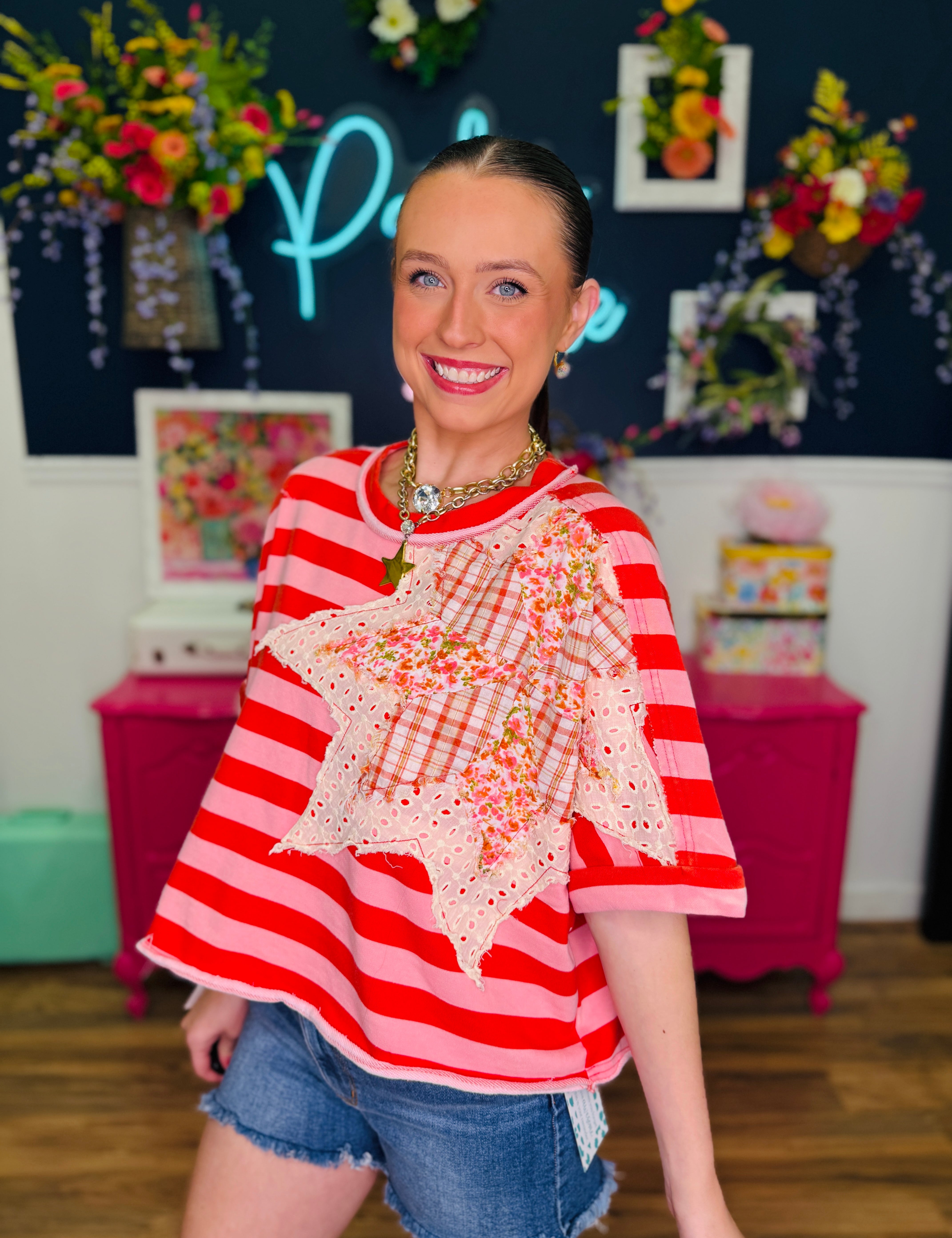 Star Spangled Style Top - Red