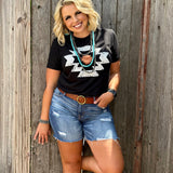 Durango Aztec Vneck Tee
