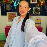 Shabby Chic Shirt - Blue