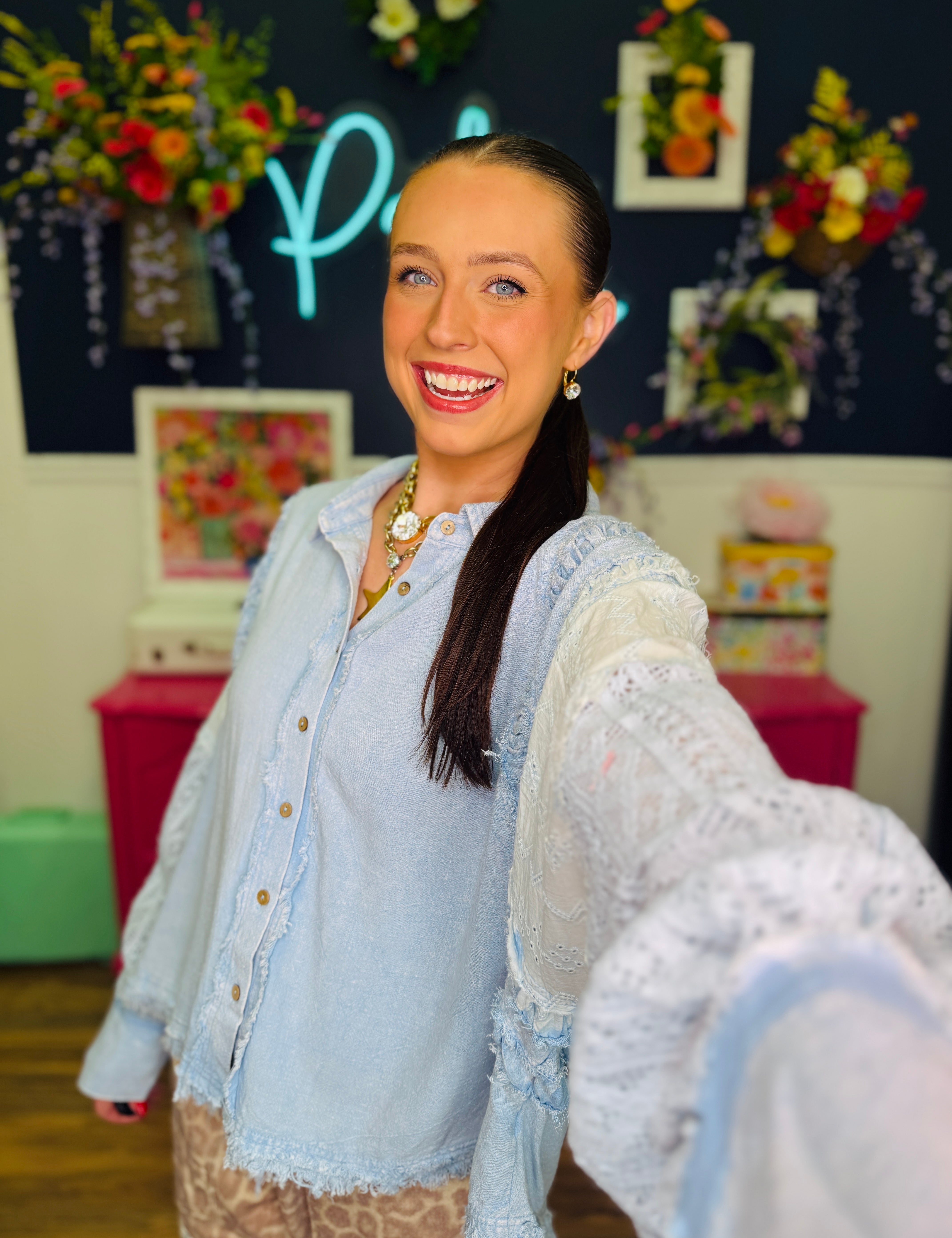 Shabby Chic Shirt - Blue
