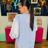 Shabby Chic Shirt - Blue