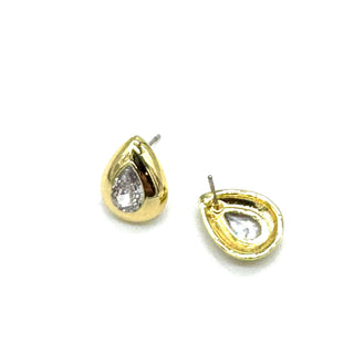 Crystal Spark Teardrop Stud Earrings