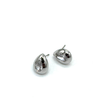 Crystal Spark Teardrop Stud Earrings