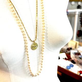 All Seeing Pearl Doublet Necklace