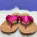 Cool Off Flip Flops by Corkys - Fuchsia Crinkle Metallic* FINAL SALE *