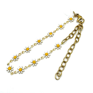 Happy Daisy Enamel Bracelet