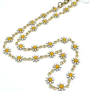 Happy Daisy Chain Enamel Necklace
