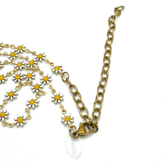 Happy Daisy Chain Enamel Necklace