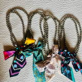 Necklace with Twilly - 4 Colors