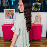 Weekend Whimsy Top - Sage