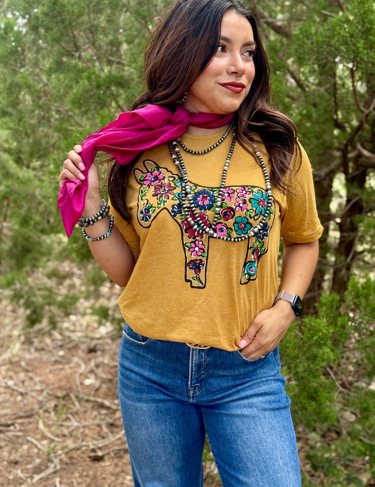 Barbara's Floral Donkey Tee