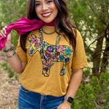 Barbara's Floral Donkey Tee