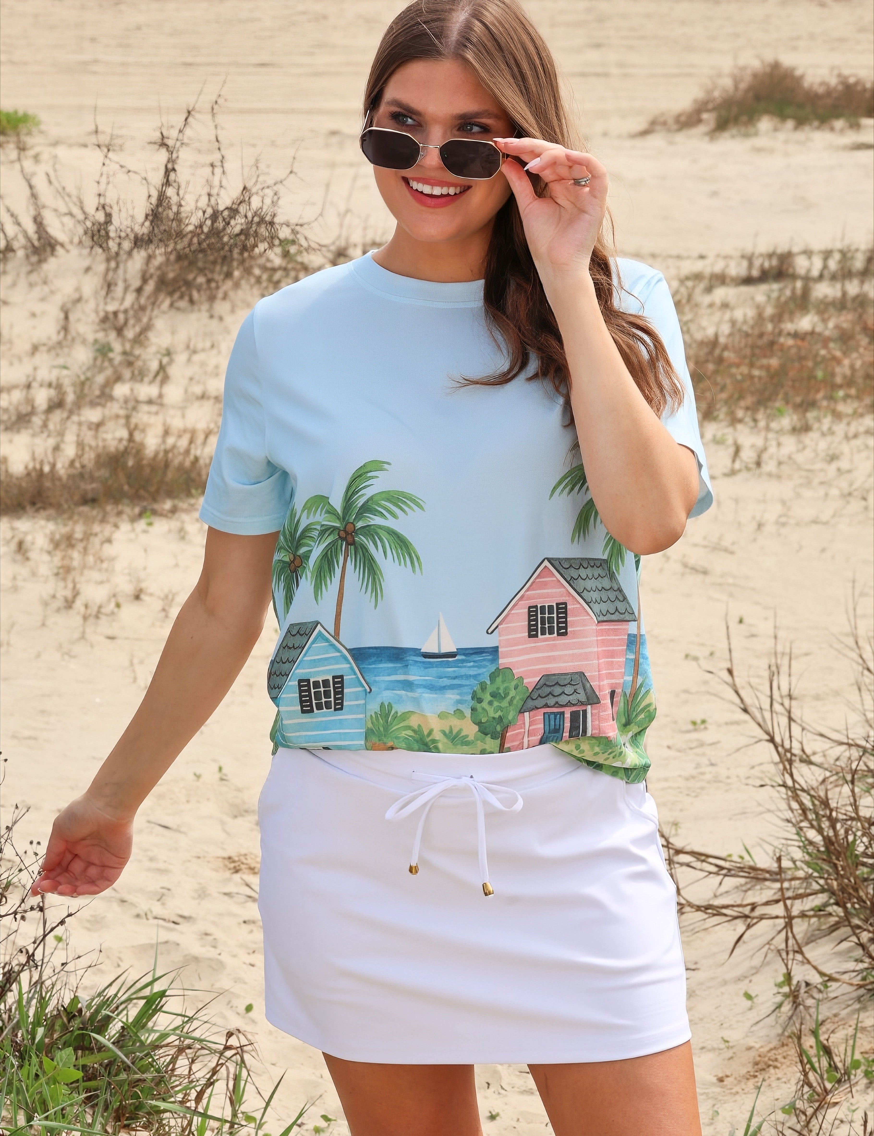 PREORDER- Solid White Skort