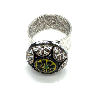 Old World Glass Cocktail Rings