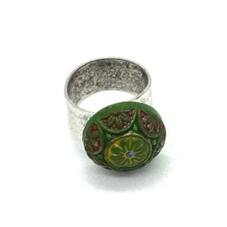 Old World Glass Cocktail Rings