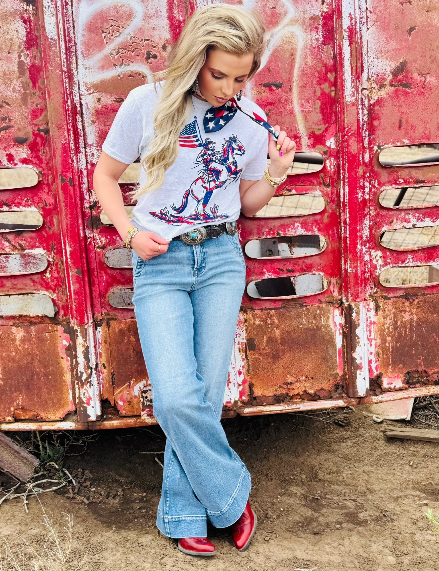 Patriotic Cowboy Tee