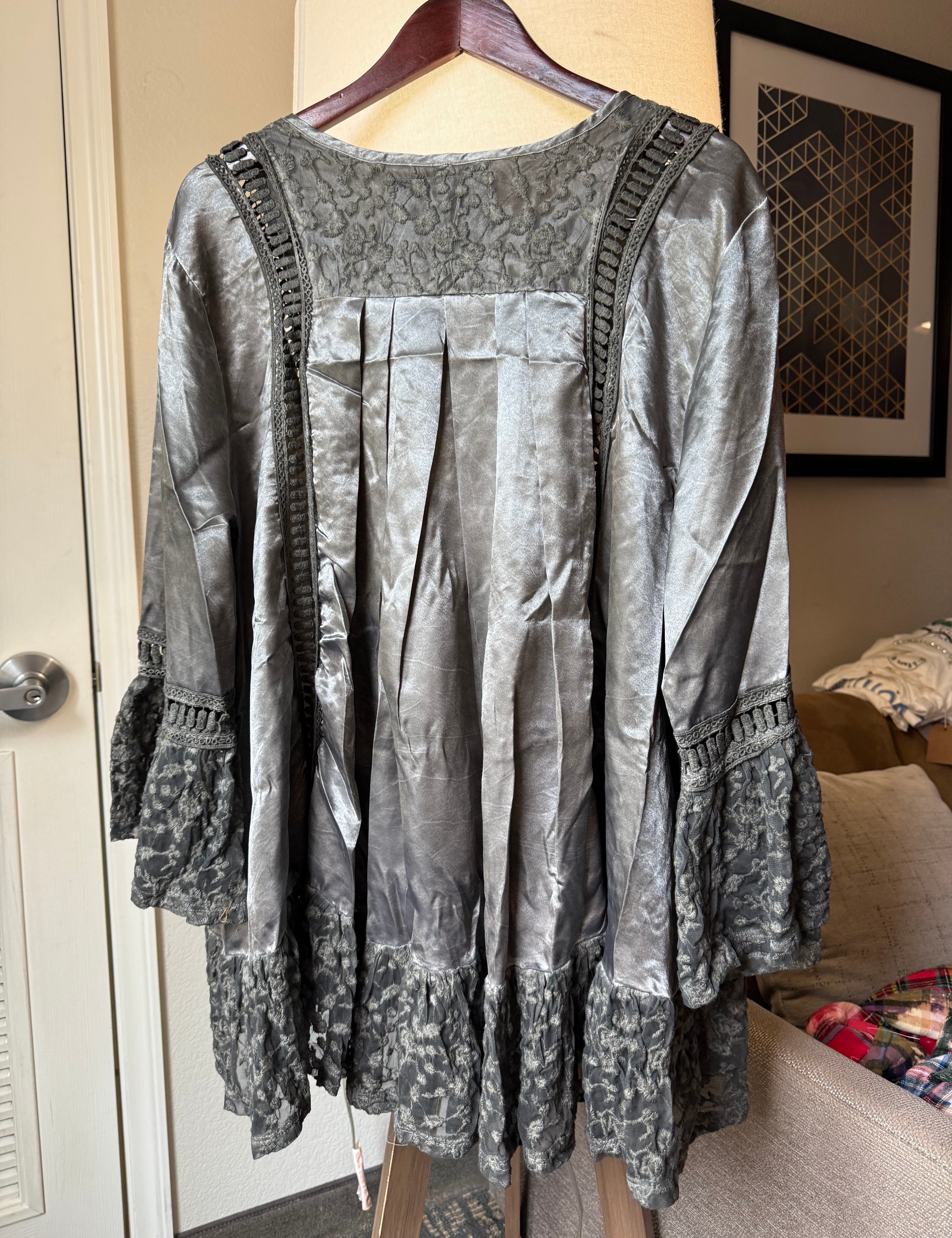 Satin and Lace Tunic