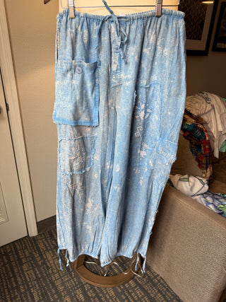 Bleached Chambray Jogger