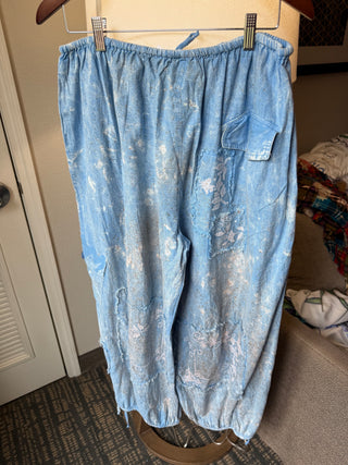 Bleached Chambray Jogger