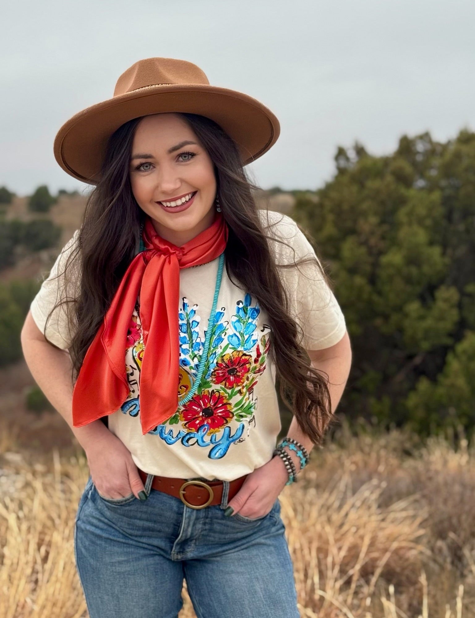 Callie Ann Stelter Bluebonnet Howdy Tee