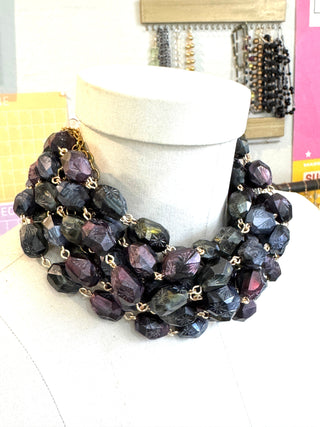 Midnight Mix Atomic OmbrÃ© Amelia Necklace