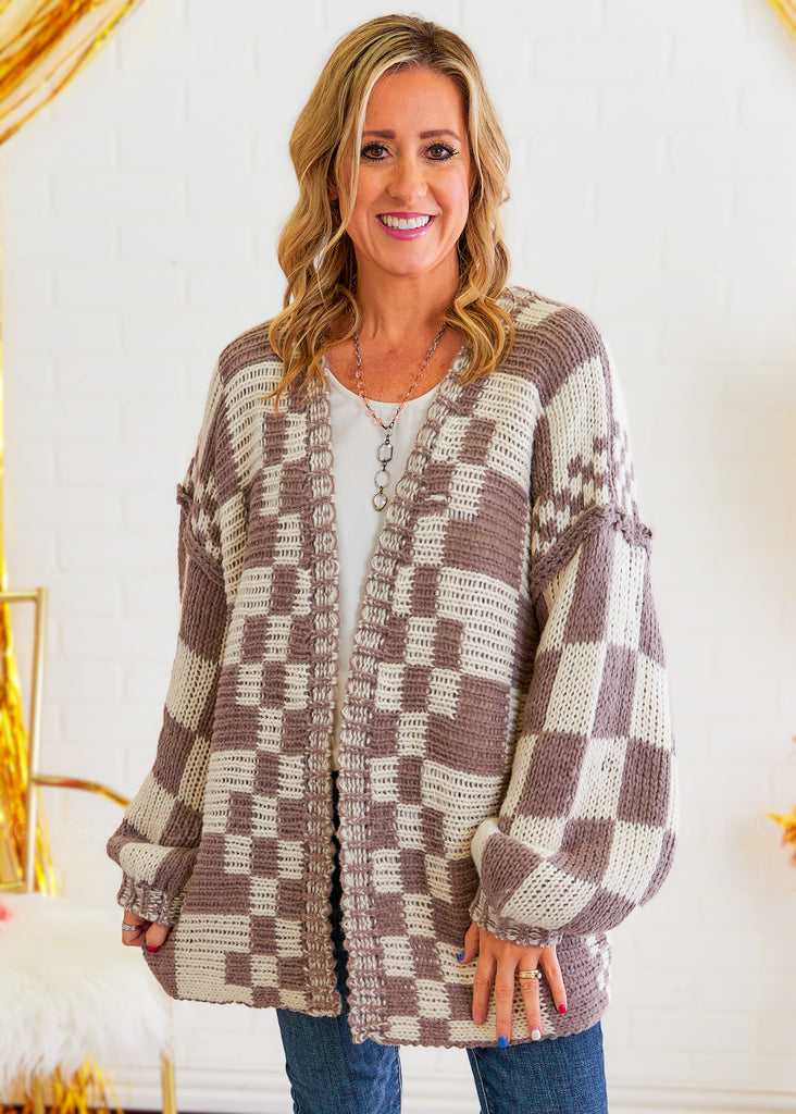 Token of Love Cardigan - Grey/Taupe - FINAL SALE – Paisley Grace