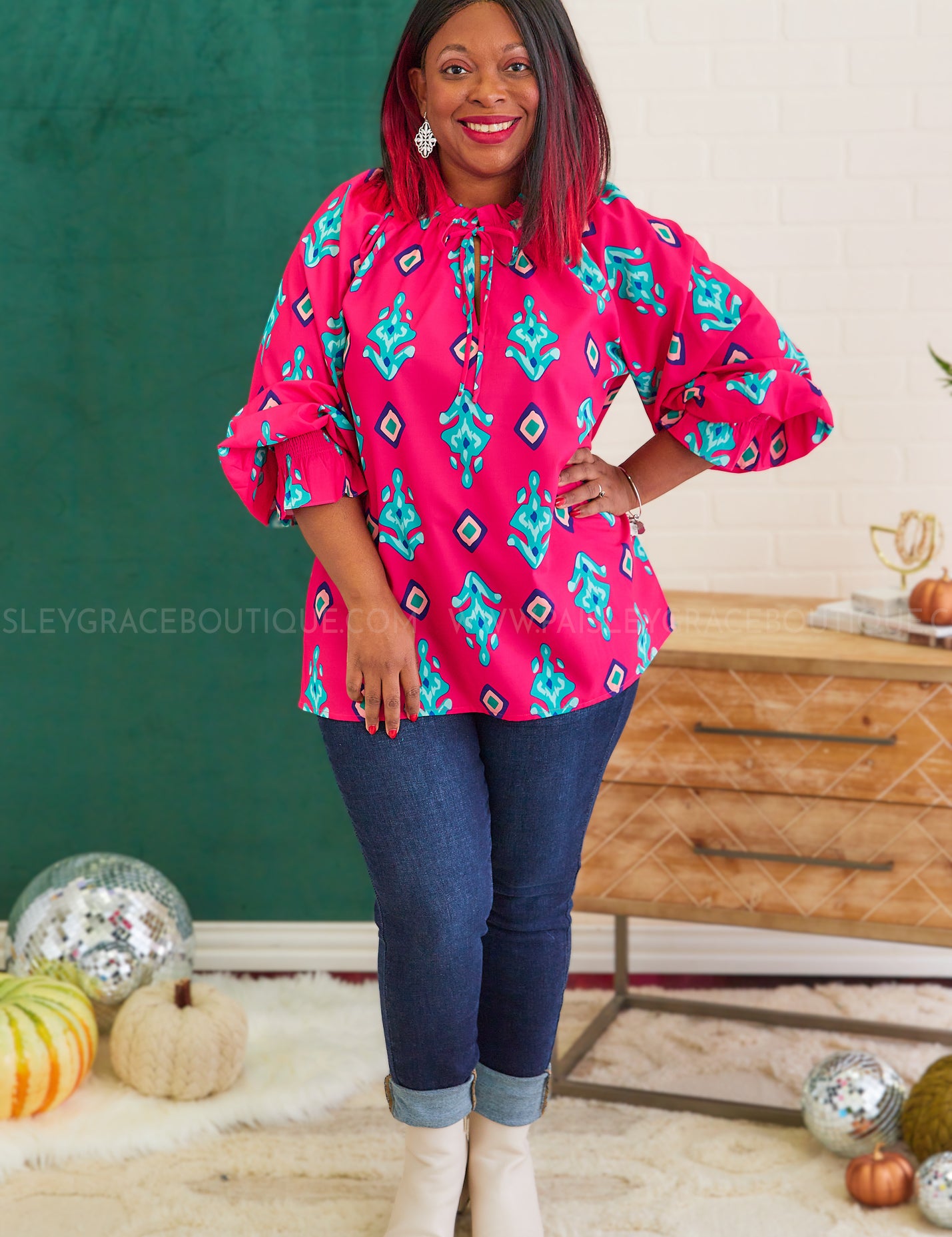 Greatest Way Top - Cherry - LAST ONES FINAL SALE