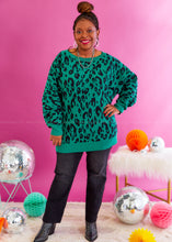 Load image into Gallery viewer, Fiercely Fabulous Sweater - Teal - FINAL SALE
